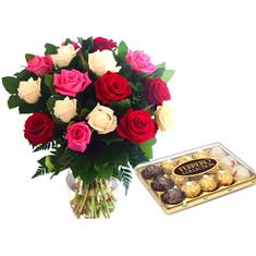 Mixed Roses &amp; Chocolates 