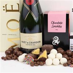 Champagne Moet &amp; Chocolates 