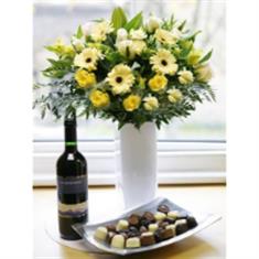 Flowers and Wine Gift set 