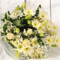 All White seasonal Hand Tied 