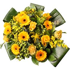 Yellow mixed Hand tied 