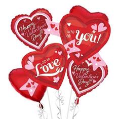 Valentine Balloons Sold as add-on 